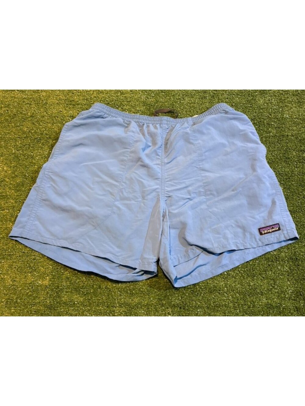 Patagonia shorts mens large blue quick dry lined lighweight water repellant